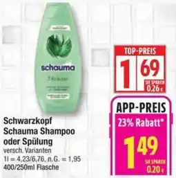 Edeka Schwarzkopf Schauma Shampoo oder Spülung Angebot