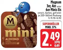 Edeka Magnum 3er, 4er oder 6er Minis Eis Angebot