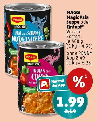 PENNY MAGGI Magic Asia Suppe oder Eintopf Angebot