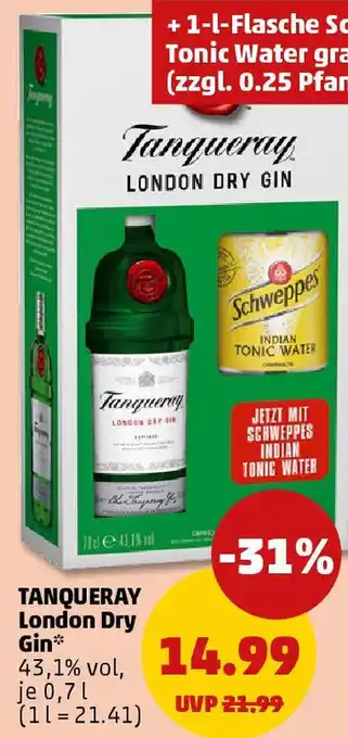 PENNY TANQUERAY London Dry Gin Angebot
