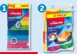 PENNY vileda Reinigungshelfer Mikrofasertücher COLORS oder Reinigungsschwämme PUR ACTIVE Angebot