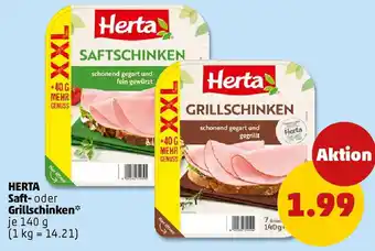 PENNY HERTA Saft- oder Grillschinken Angebot
