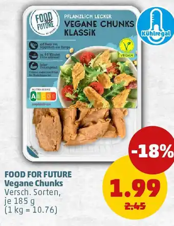 PENNY FOOD FOR FUTURE Vegane Chunks Angebot