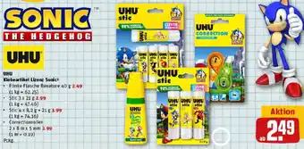REWE UHU Klebeartikel Lizenz Sonic Angebot