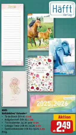 REWE Häfft Notizbücher/ Kalender Angebot