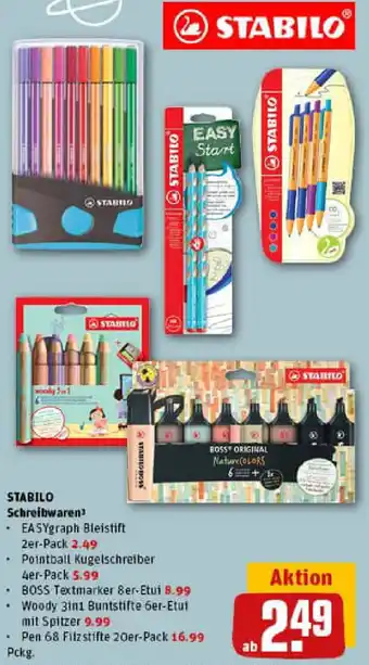 REWE STABILO Schreibwaren Angebot