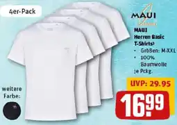 REWE MAUI Herren Basic T-Shirts Angebot