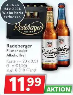 Getränkeland Radeberger Pilsner oder Alkoholfrei Angebot