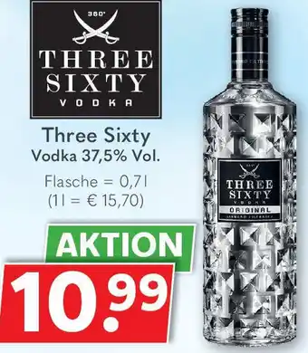 Getränkeland Three Sixty Vodka Angebot