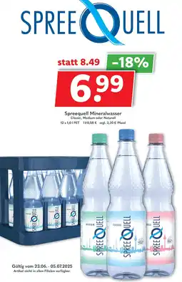 Getränkeland Spreequell Mineralwasser Angebot