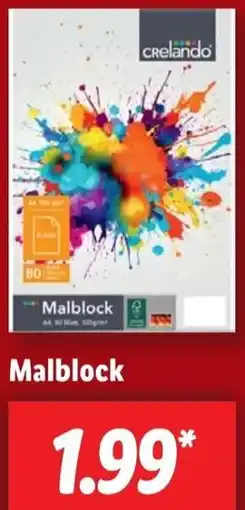 Lidl Malblock Angebot