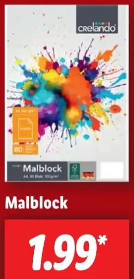 Lidl Malblock Angebot