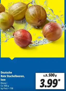 Lidl Deutsche Rote Stachelbeeren, lose Angebot