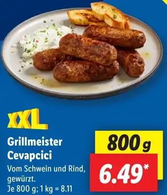 Lidl Grillmeister Cevapcici Angebot