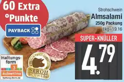 E-Center Strohschwein Almsalami Angebot