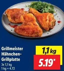 Lidl Grillmeister Hähnchen Grillplatte Angebot