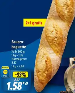 Lidl Bauernbaguette Angebot