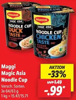 Lidl Maggi Magic Asia Noodle Cup Angebot