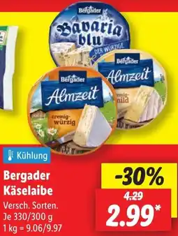 Lidl Bergader Käselaibe Angebot