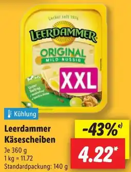 Lidl Leerdammer Käsescheiben Angebot