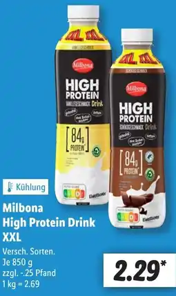 Lidl Milbona High Protein Drink XXL Angebot