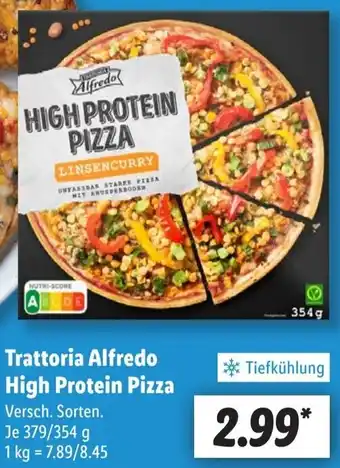 Lidl Trattoria Alfredo High Protein Pizza Angebot