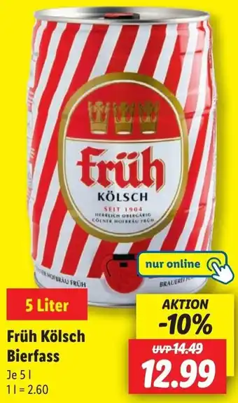 Lidl Früh Kölsch Bierfass Angebot