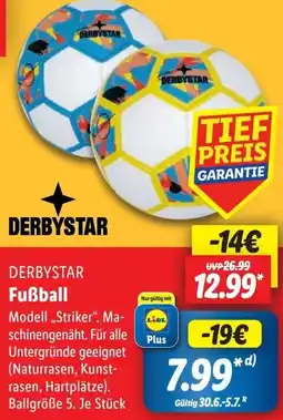 Lidl DERBYSTAR Fußball Angebot