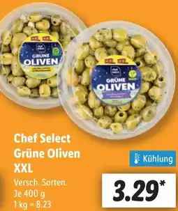 Lidl Chef Select Grüne Oliven XXL Angebot