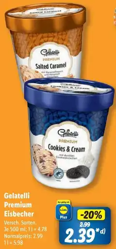 Lidl Gelatelli Premium Eisbecher Angebot
