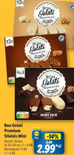 Lidl Bon Gelati Premium Stieleis Mini Angebot