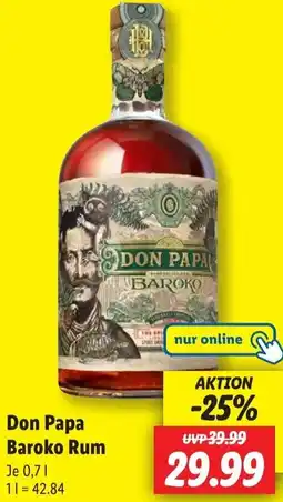 Lidl Don Papa Baroko Rum Angebot