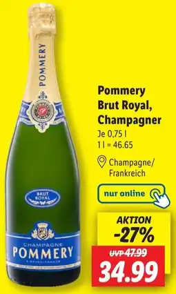 Lidl Pommery Brut Royal, Champagner Angebot