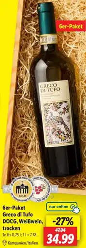 Lidl Greco di Tufo DOCG, Weißwein, trocken Angebot