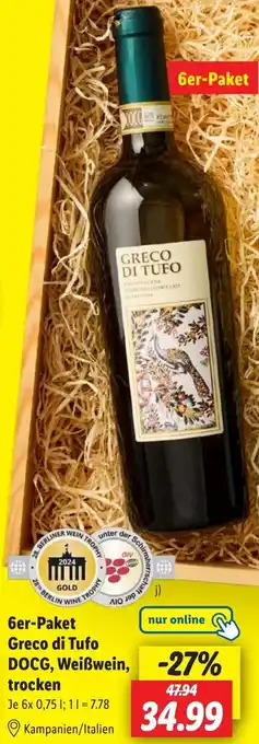 Lidl Greco di Tufo DOCG, Weißwein, trocken Angebot