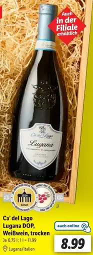 Lidl Ca' del Lago Lugana DOP, Weißwein, trocken Angebot