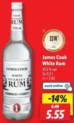 Lidl James Cook White Rum Angebot