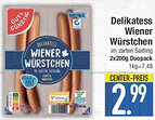 E-Center Gut & Günstig Delikatess Wiener Würstchen Angebot