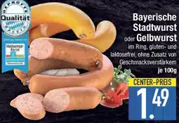 E-Center Bayerische Stadtwurst oder Gelbwurst Angebot
