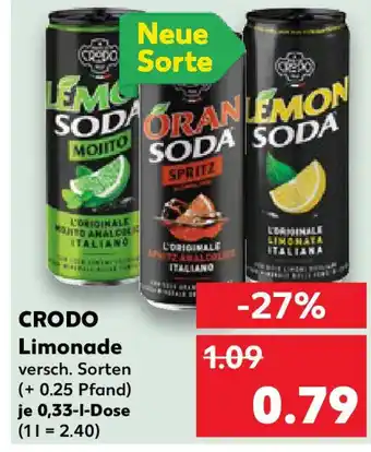 Kaufland CRODO Limonade Angebot
