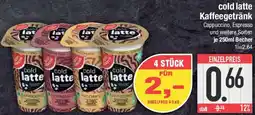 E-Center Gut & Günstig cold latte Kaffeegetränk Angebot