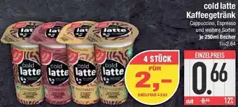 E-Center Gut & Günstig cold latte Kaffeegetränk Angebot