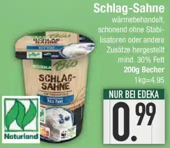 E-Center Edeka Bio Schlag-Sahne Angebot