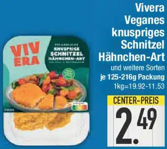 E-Center Vivera Veganes knuspriges Schnitzel Hähnchen-Art Angebot