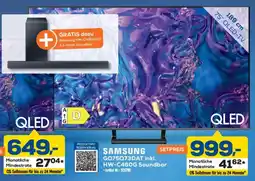Euronics SAMSUNG GQ75Q73DAT inkl. HW-C460G Soundbar Angebot
