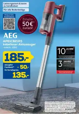 Euronics AEG AP61CB21RS kabelloser Akkusauger Angebot