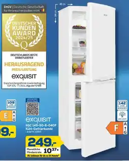 Euronics exquisit KGC 145-50-E-040F Kühl-Gefrierkombi Angebot