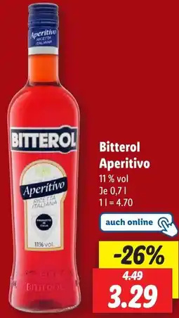 Lidl Bitterol Aperitivo Angebot
