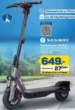 Euronics SEGWAY Superscooter F3 Pro Angebot