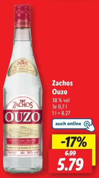 Lidl Zachos Ouzo Angebot